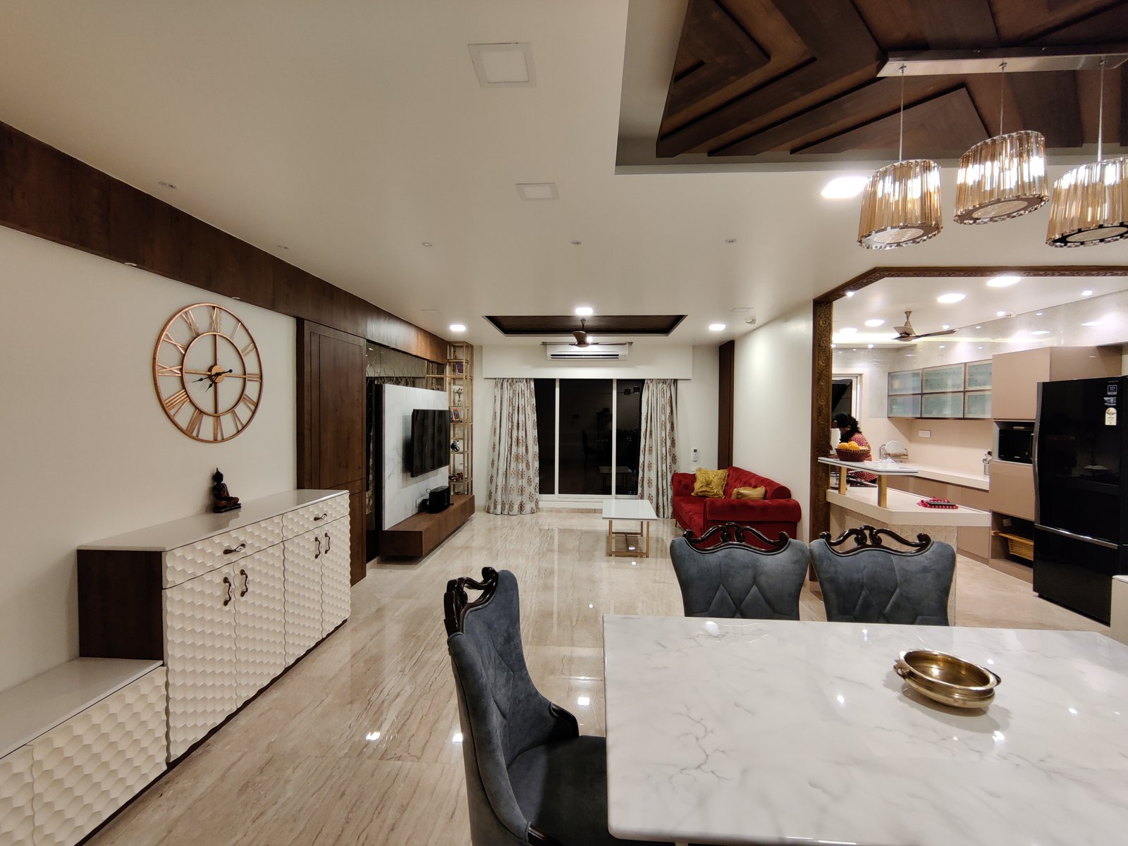 Elegant home interior in Thane by Keywords Design Studio